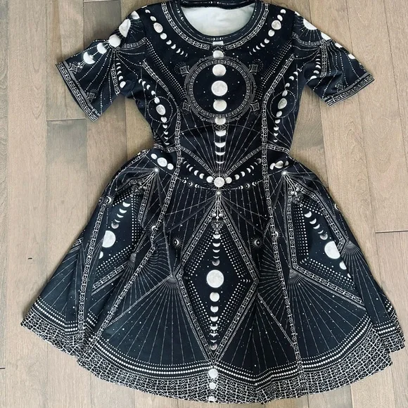 Blackmilk Moon Phases Evil Tee dress- Size S - Picture 5 of 5
